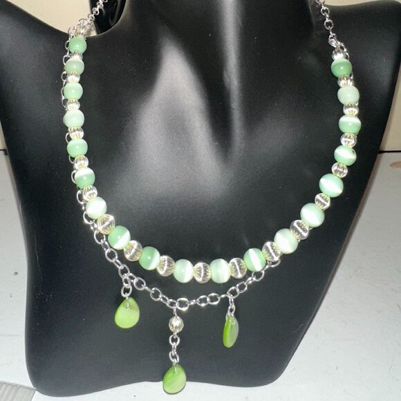 Green Cat's Eye Set - Picture 1 of 2